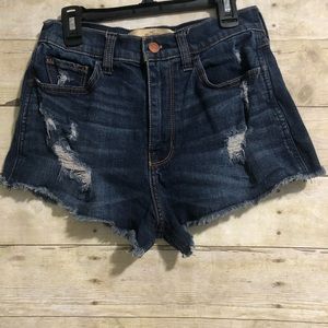 Hollister Vintage HighRise Distressed Shorts